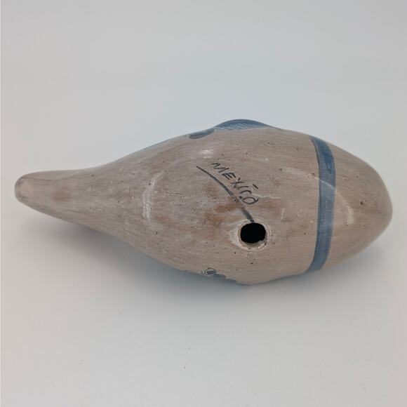 Tonala Fish Figurine Mexican Folk Art Pottery Hand Painted Ceramic Sculpture - Picture 7 of 12